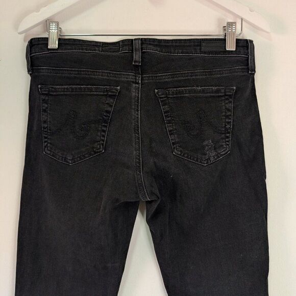 AG Adriano Goldschmied The Legging Ankle Washed Black Destroyed Jeans - Picture 6 of 9